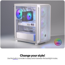 Case, ENDORFY, ATX / micro ATX / Mini-ITX, White, Midi Tower, PC, EY2A018