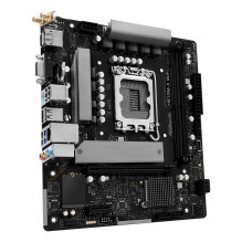 Mainboard, ASROCK, Intel H810, LGA 1851 (Socket V1), micro ATX, RAM DDR5-SDRAM, 2xSlots, Wi-Fi Yes, Bluetooth Yes, 1xNum