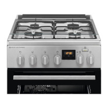 50 cm wide stainless steel gas stove with electric in the Electrolux LKK560228X oven