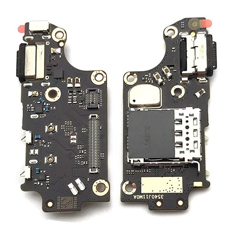 Lanksčioji jungtis Xiaomi Poco F2 Pro su įkrovimo kontaktu ir mikrofonu, SIM kortelės kontaktu ORG