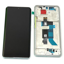 LCD screen Xiaomi Redmi Note 14 Pro 5G with touch screen with frame Coral Green original (service pack)