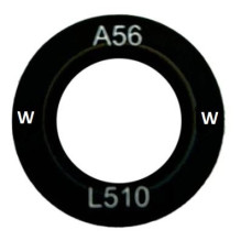 Samsung A566 A56 5G kameros stikliukas Black (lens Wide) 1pcs (service pack)
