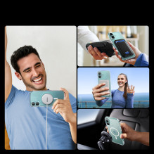 „Ugreen Classy Clear“ magnetinis dėklas su „MagSafe“, skirtas „iPhone 16 Plus“ – skaidrus