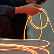 Vention Silicone Neon LED strip with IR remote control and 12V DC power supply, 5m