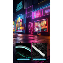Vention Silicone Neon LED strip with IR remote control and 12V DC power supply, 5m
