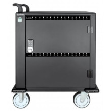 Manhattan iPad to 13", MacBook Air to 13" &amp; Chromebook to 14" 32-bay Charging Trolley / Cart via USB-
