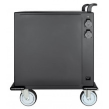 Manhattan iPad to 13", MacBook Air to 13" &amp; Chromebook to 14" 32-bay Charging Trolley / Cart via USB-