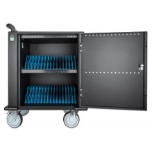 Manhattan iPad to 13", MacBook Air to 13" &amp; Chromebook to 14" 32-bay Charging Trolley / Cart via USB-