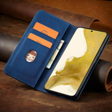 Magnet Fancy Case for Samsung Galaxy S23 Ultra Cover with Flip Wallet Stand Blue