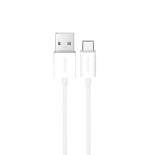 „Puro“ 10 W TPE USB-A - USB-C laidas, 2 m, baltas