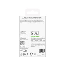 „Puro“ 10 W TPE USB-A - USB-C laidas, 2 m, baltas