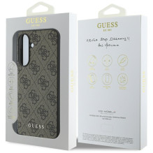 Guess 4G Charms Collection dėklas, skirtas Samsung Galaxy A36 Brown