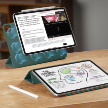 ESR „Rebound“ magnetinis dėklas, skirtas „iPad Pro 12.9' 2020 / 2021 / 2022“ / „iPad Air 13' 2024 / 2025“ – žalias