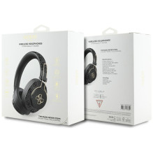 Guess ENC Metal 4G Logo Over-Ear Headphones - Black