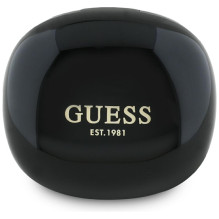 „Guess Flat Classic Logo“ galvanizuotos TWS ausinės – juodos