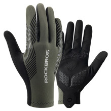 Rockbros cycling gloves spring / summer / autumn, full, size: L - green