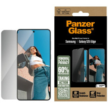 „PanzerGlass“ itin plataus profilio privatumo stiklas, skirtas „Samsung Galaxy S25 Edge“ – skaidrus