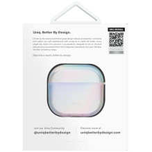Uniq Iridescia case for AirPods 4 Hang Case - holo white