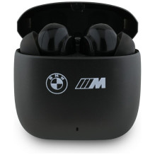 BMW M Metal M Logo Print ANC-ENC TWS Bluetooth Headphones - Black