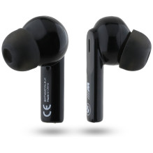 BMW M Metal M Logo Print ANC-ENC TWS Bluetooth Headphones - Black