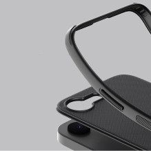 „Nillkin Super Frosted Shield Pro“ magnetinis dėklas, skirtas iPhone 16e – juodas