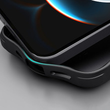 „Nillkin Super Frosted Shield Pro“ magnetinis dėklas, skirtas iPhone 16e – juodas