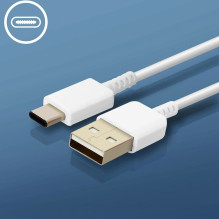 „Samsung EP-TA200EWE USB-A 15W“ sieninis įkroviklis su EP-DR140AWE USB-A - USB-C laidu (OOB Bulk - pakaitinė pakuotė) - 
