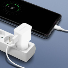 Samsung EP-TA200EWE USB-A 15W wall charger with EP-DR140AWE USB-A - USB-C cable (OOB Bulk - replacement packaging) - whi