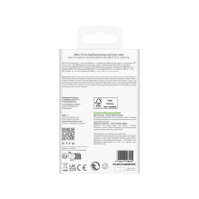 „Puro TPE 20W USB-C“ – „Lightning“ laidas, 3 m, baltas