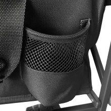 Wozinsky WZP-100 beach, tourist, garden trolley, durable, wide wheels, with safety net up to 100 kg - black