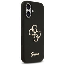 Guess Silicone Big 4G Script Case for iPhone 17 - Black