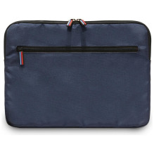 BMW Nylon Pockets &amp; Metal Logo Sleeve 14" Laptop Bag - Navy Blue