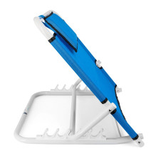 Back Support - BACKTIM Adjustable Foldable White/Blue Back and Head Support, Ergonomic Design