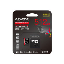 Memory Card - ADATA High Endurance 512GB MicroSDXC UHS-I 100MB/s Read 85MB/s Write