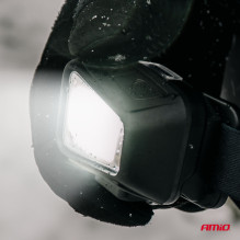 Rechargeable headlamp with COB motion sensor 1800mAh (BATT) AMIO-04666