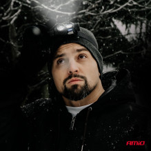 Rechargeable headlamp with motion sensor XPG+COB 1200mAh (BATT) AMIO-04662