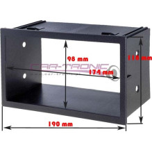 Ramka radiowa 2 DIN Seat,VW czarny