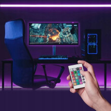 Vention RGB FPC LED strip with remote control, 5V, 5m