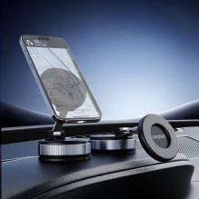 Dudao F24PRO MagSafe Compatible Car Holder with Suction Cup for Windshield or Dashboard - Black