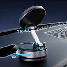 „Dudao F24PRO MagSafe“ suderinamas automobilio laikiklis su siurbtuku, skirtas priekiniam stiklui arba prietaisų skydeli