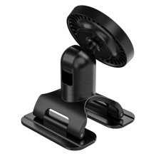 Dudao F25 MagSafe-compatible car mount for dashboard or windshield - black