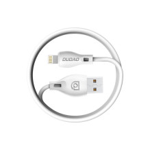 Dudao L4M USB-A - MicroUSB 2.4 A kabelis 1m - baltas