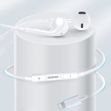 Dudao X14+ Wired In-Ear Headphones with Lightning Connector 1.2m - White