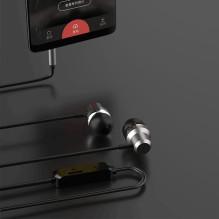 Dudao X10PRO in-ear headphones, wired, 3.5mm mini jack - black