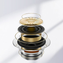 „Dudao X14+“ laidinės į ausis įdedamos ausinės su „Lightning“ jungtimi, 1,2 m ilgio – baltos