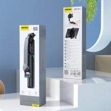 Asmenukių lazda Dudao F18S 4 viename sulankstomas trikojis su nuotolinio valdymo pultu - juoda