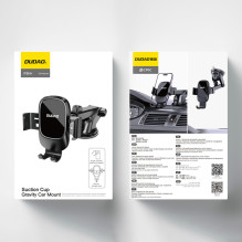 Dudao F5N+ gravity car holder with suction cup for windshield or dashboard - black