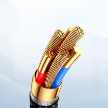 „Joyroom Joyroom Starry Series SA32-CC3“ USB-C / USB-C laidas 60W 1m - juodas