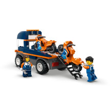 Konstruktorius - LEGO CITY 60491 Motorcycle Transporter (Lego, 88 dalių, 2 minifigūrėlės)
