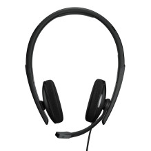EPOS ADAPT 160T USB II ausinės su laidiniu galvos lankeliu, biurui / skambučių centrui, USB A tipo, juodos